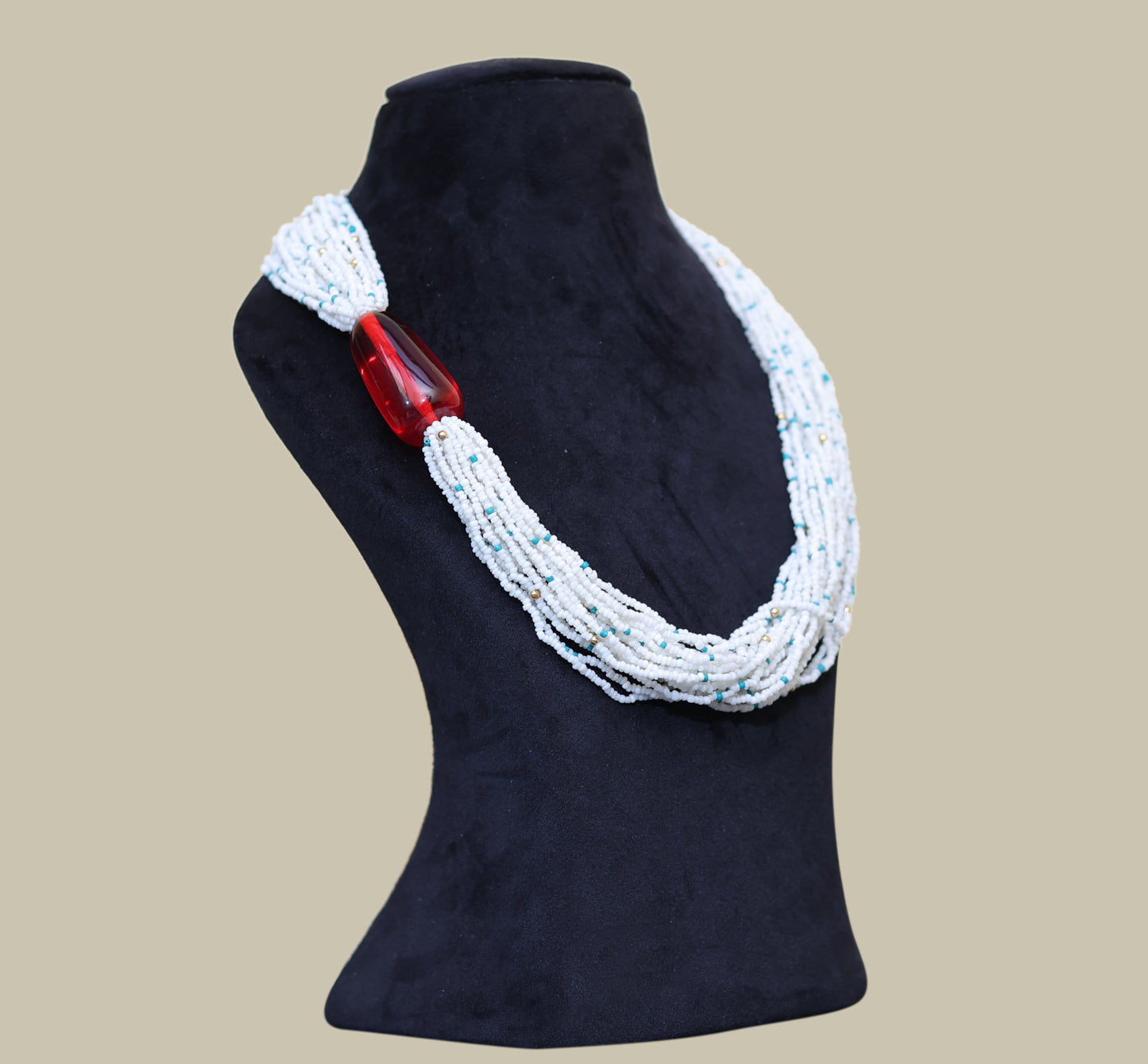 Resin Seed Bead Necklace