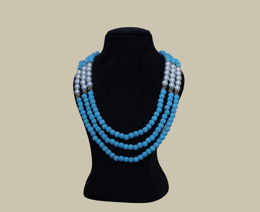 Wood Pearl Necklace