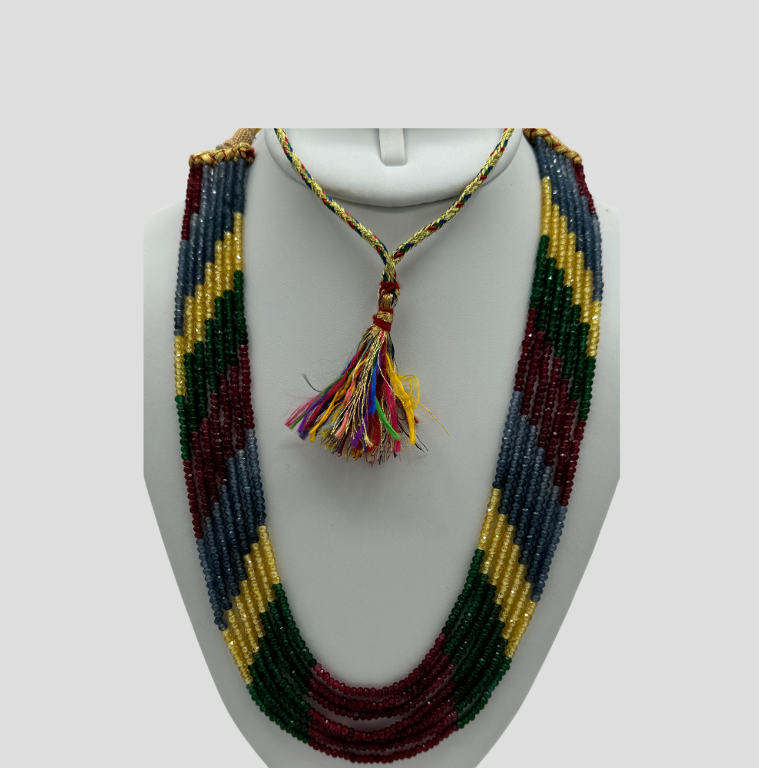 7 layer Onyx Necklace for women