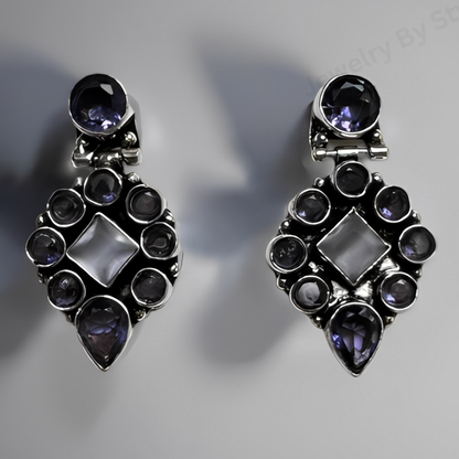 Monalisa Oxidised German Silver Earring