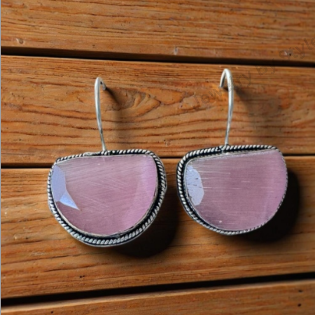 Oxidised German Silver earring