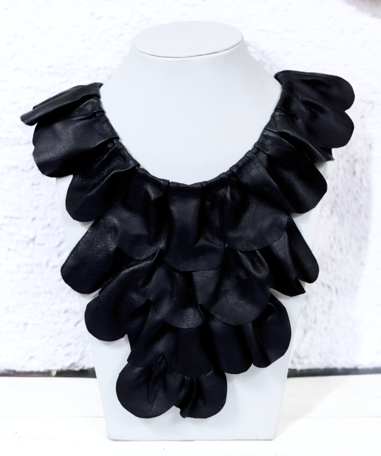 Black Leather Cord Necklace