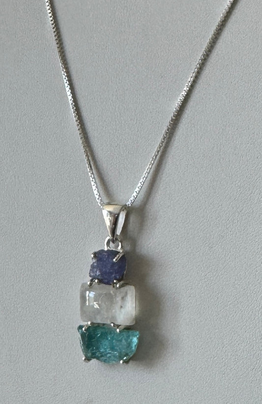 Blue Apatite Pendant