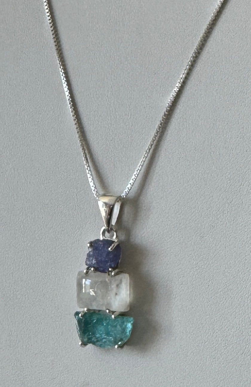 Blue Apatite Pendant