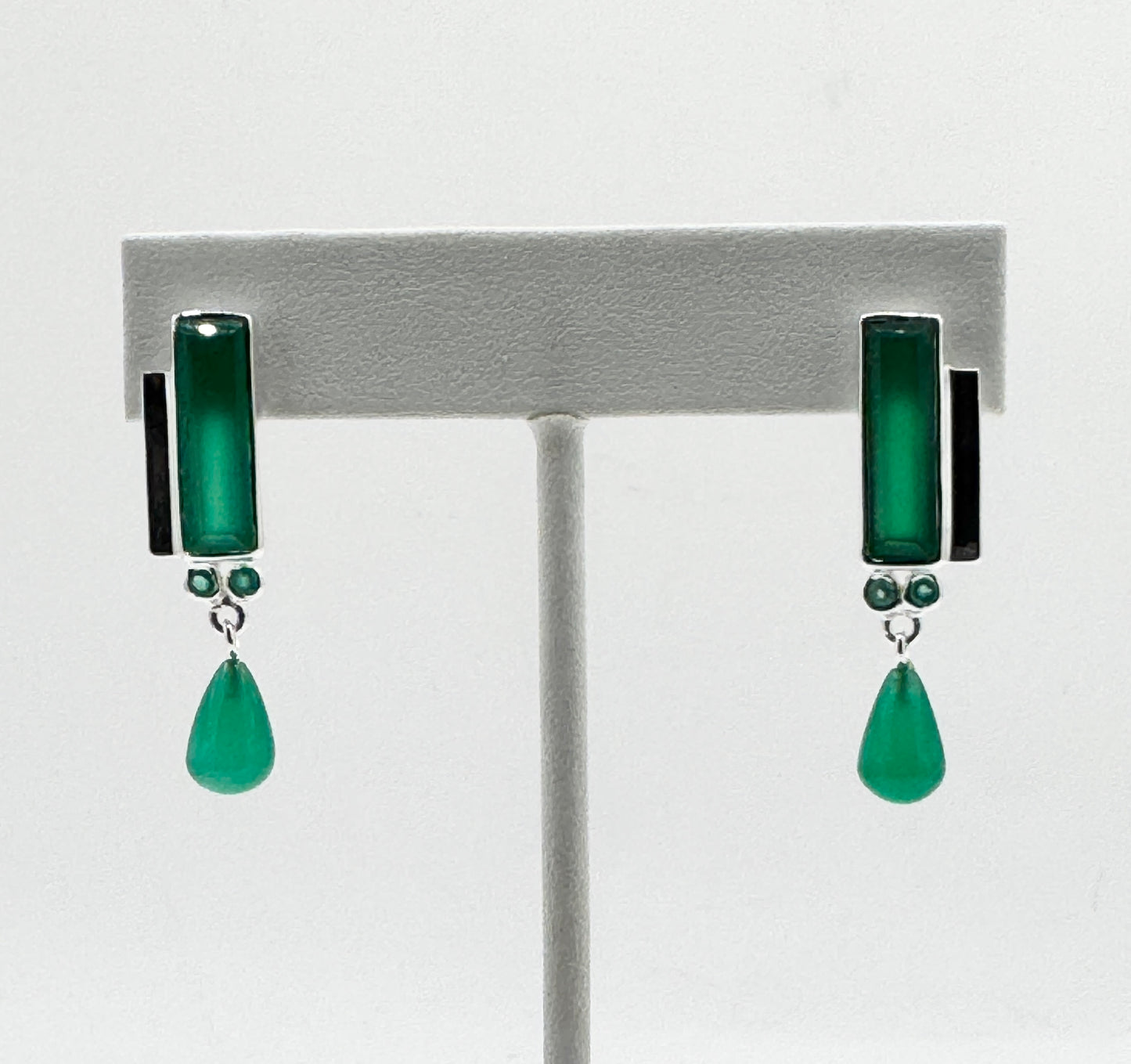 Sterling Silver Onyx Stud Earrings