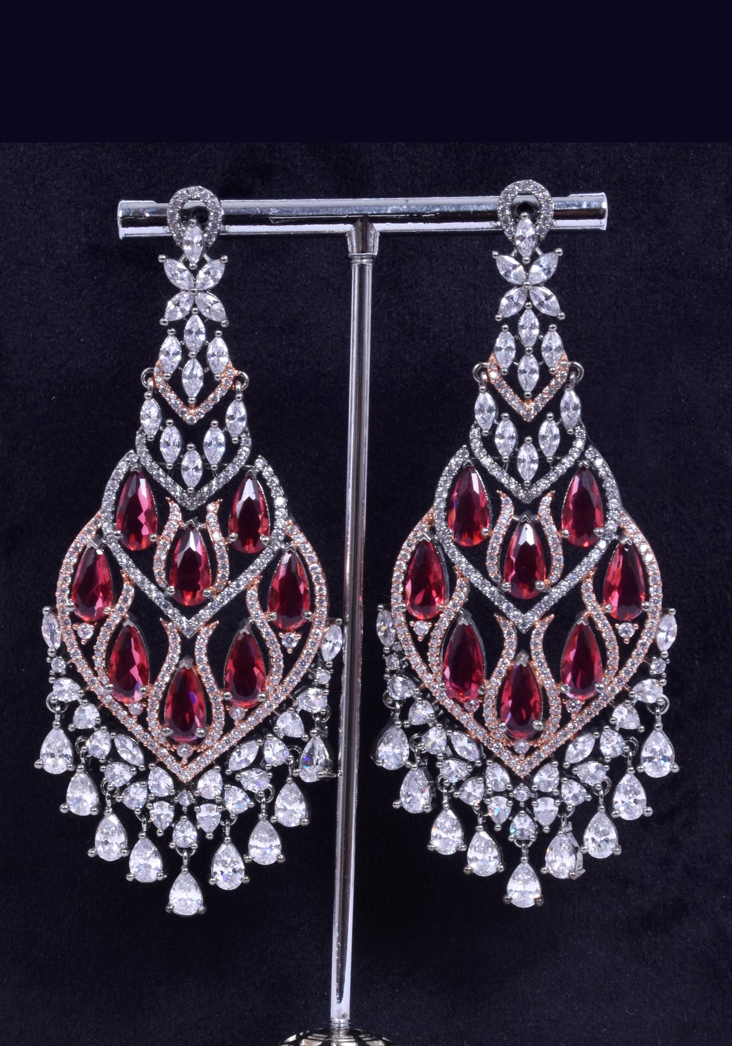White Zircon Earrings