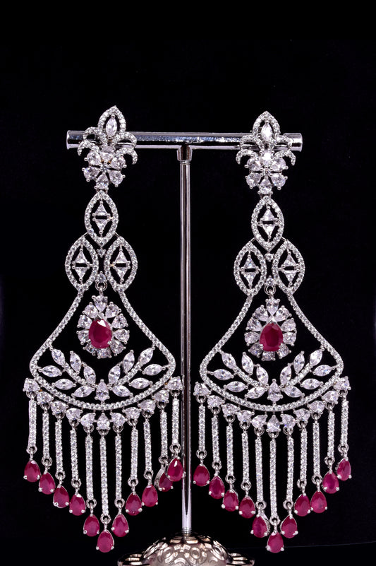 Ruby Chandelier Earrings