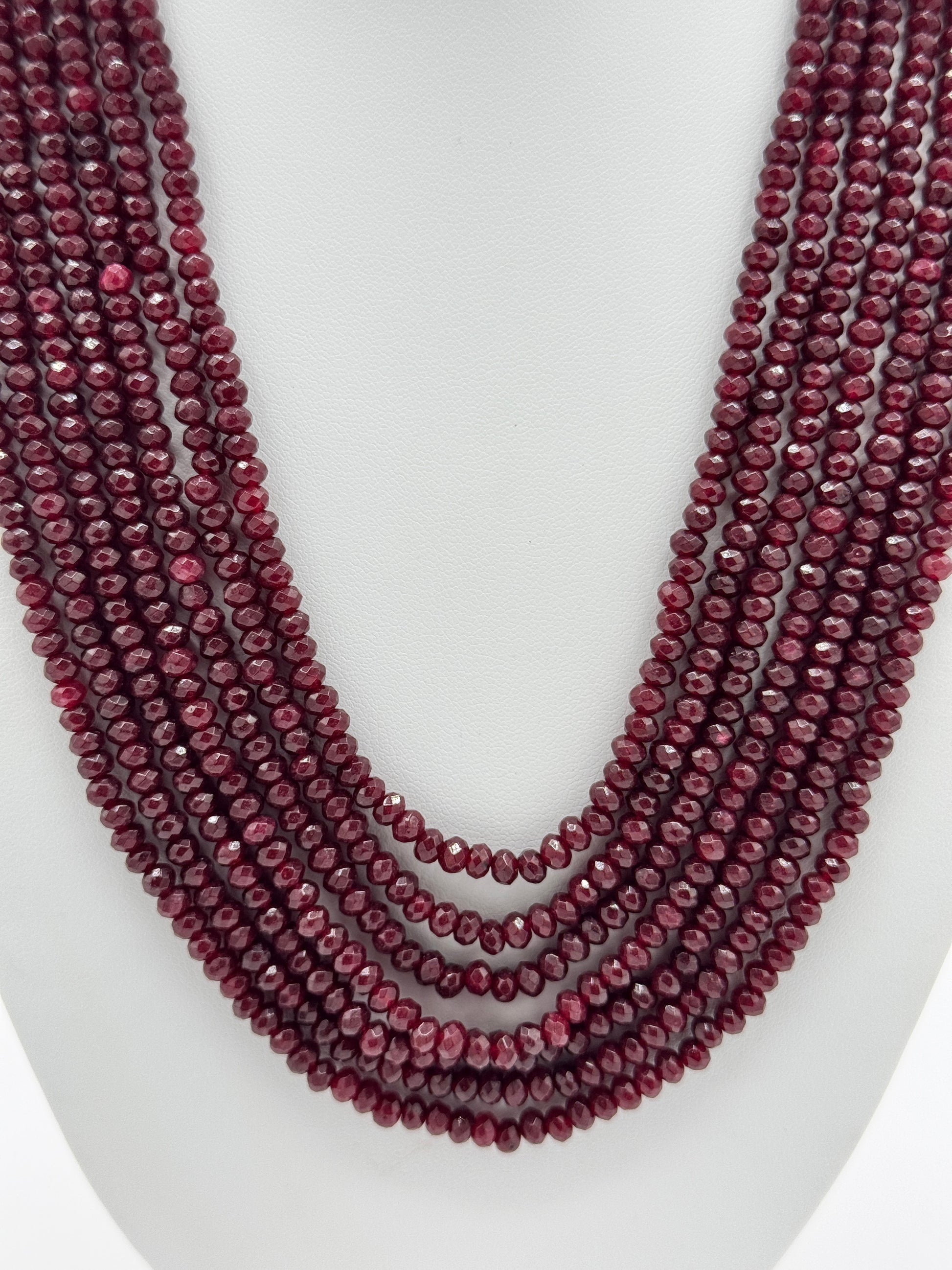 Stunning 7 Layered Onyx Necklace